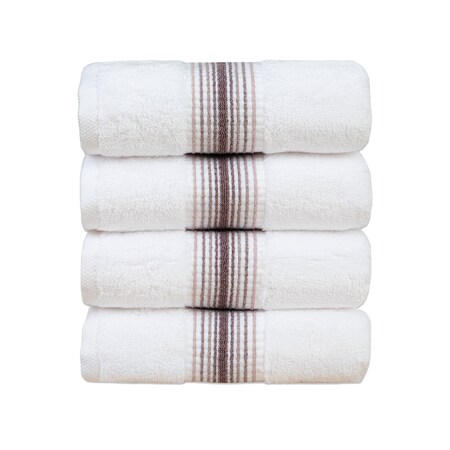 Arkwright Home Aston & Arden Turkish Striped Hand Towel 18x32 Rose (4pk) HT-STT-1832-5.4-RSE